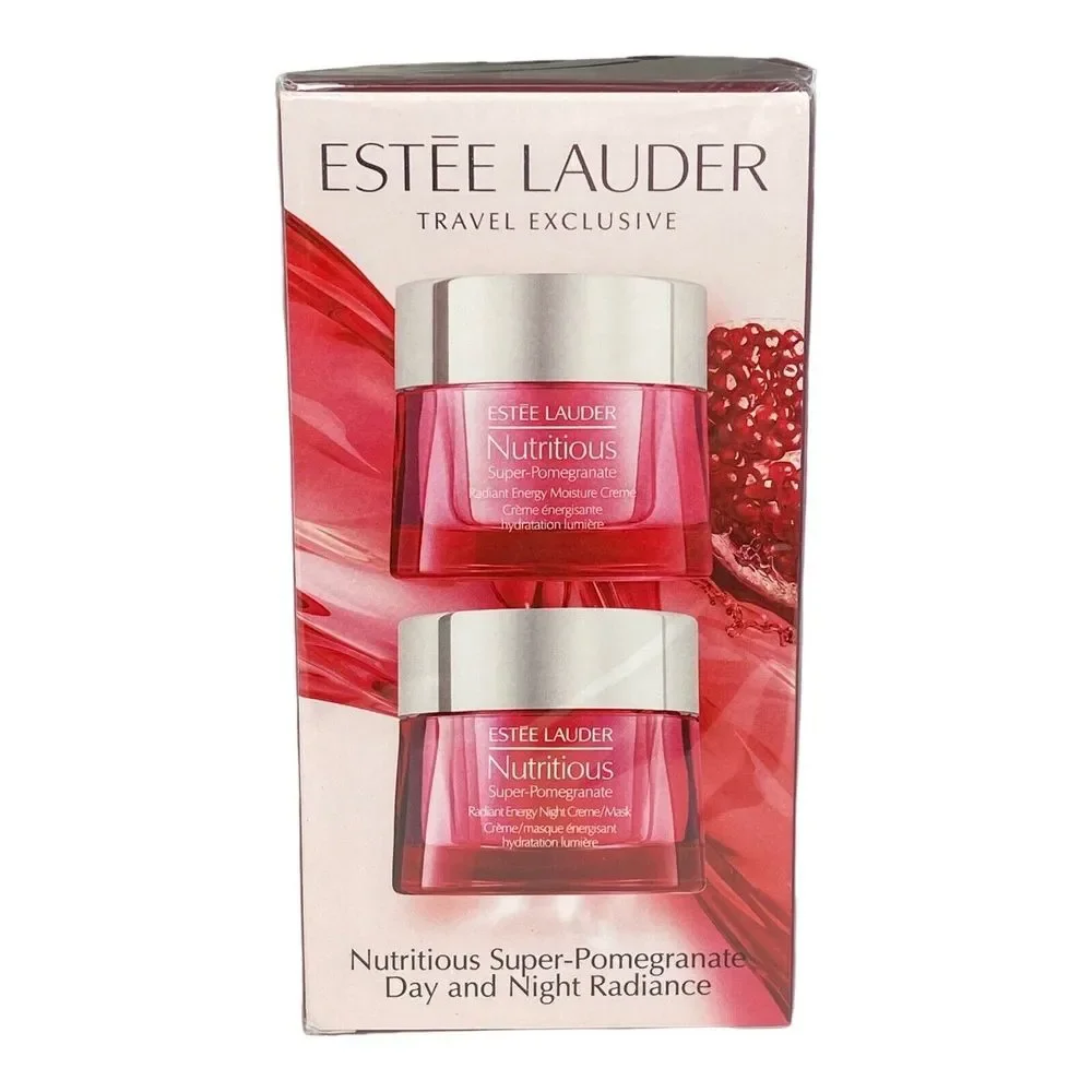 Estee Lauder Nutritious Super-Pomegranate Day & Night Radiance Set:‎ 2pcs NIB